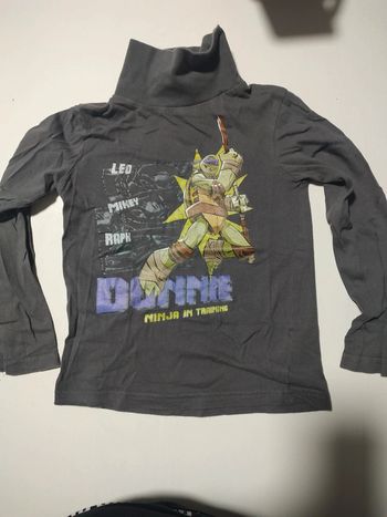 T-shirt manches longues tortues ninja 5 ans