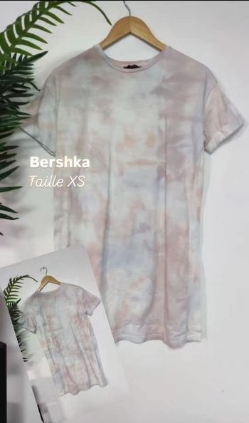 Robe tee-shirt oversize Bershka