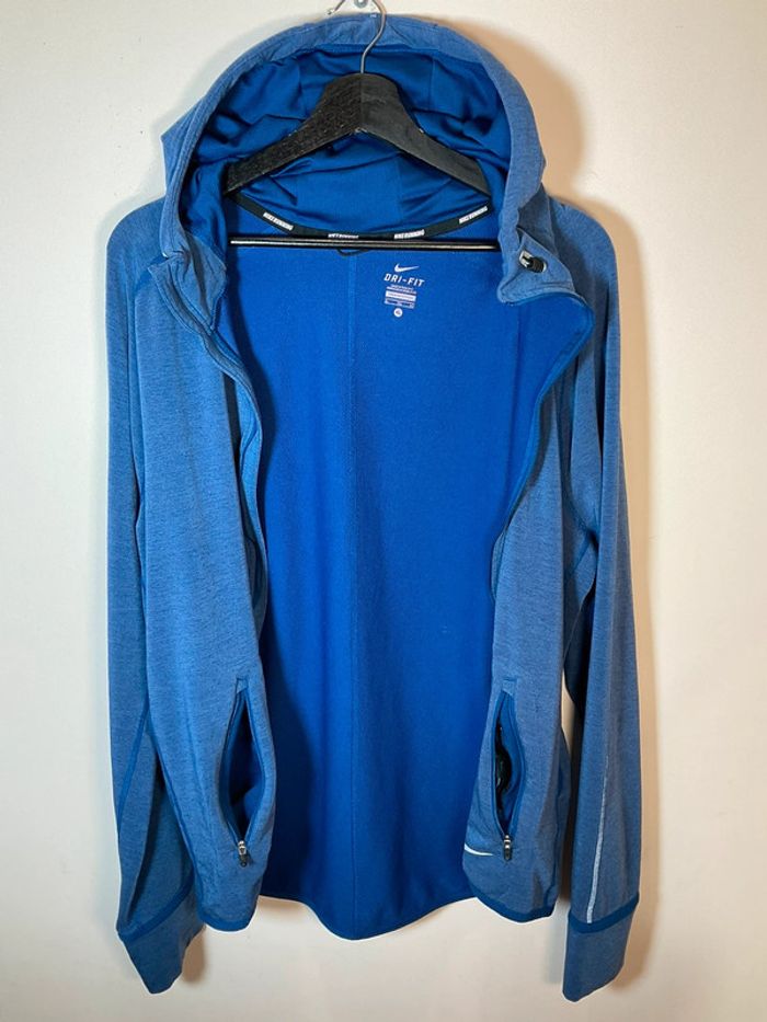 Veste zippée à capuche pour homme Nike Running bleue taille XL 148 - photo numéro 2