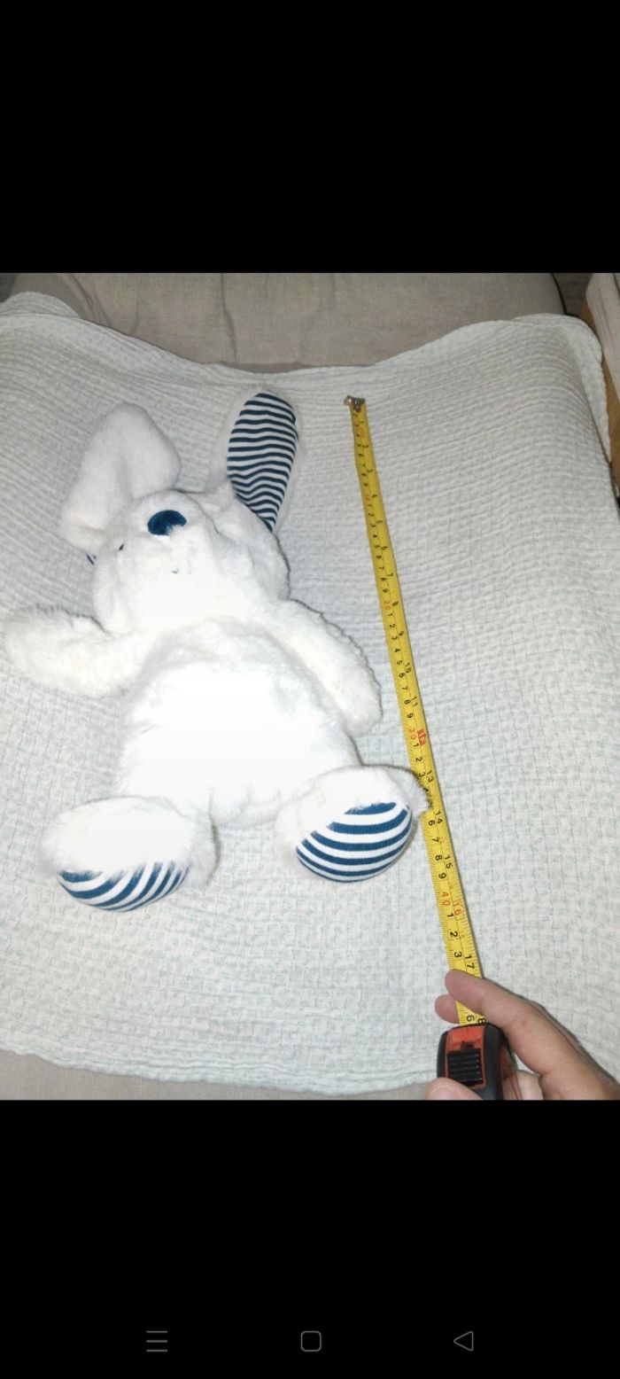 Peluche lapin collection les marinières - photo numéro 6