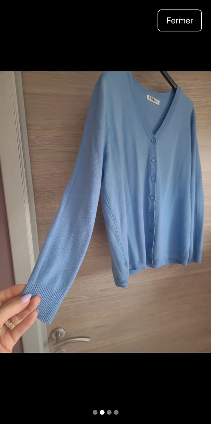 Gilets bleu ciel et turquoise Taille : 44 Prix : 10 € pièce - photo numéro 9