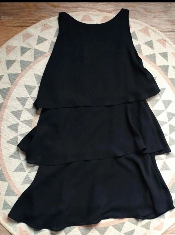 Robe  volantée noire -  Promod vintage  80's  - T40 =  36  actuel  - Comme Neuve - photo numéro 10