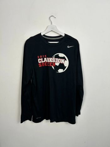 T-shirt Manche Longue Nike Dri-FIT Noir Homme L | Très Bon État | Confort & Performance | TN83