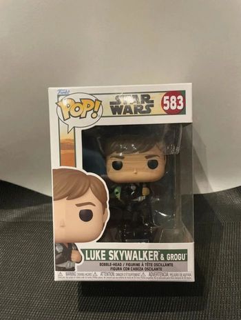 Figurine Funko pop Star Wars Luke Skywalker et Grogu 583 neuf