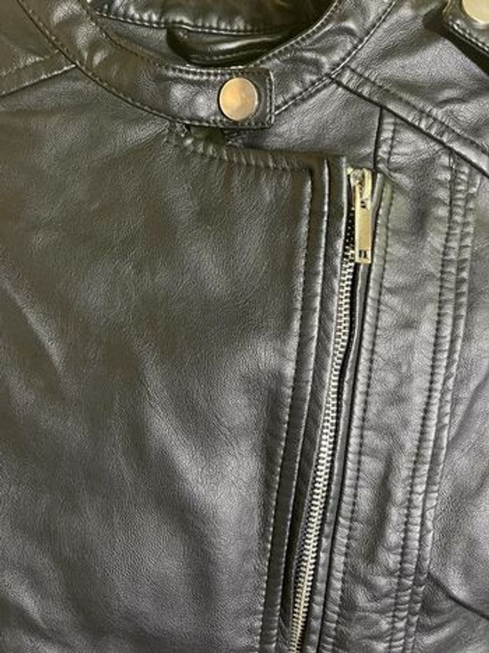 Veste cintrée  simili cuir noir - photo numéro 3