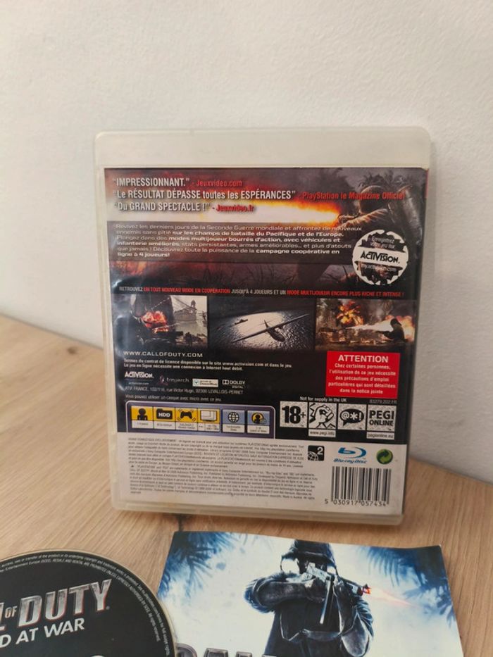 Jeu PS3 call of duty world at War - photo numéro 5