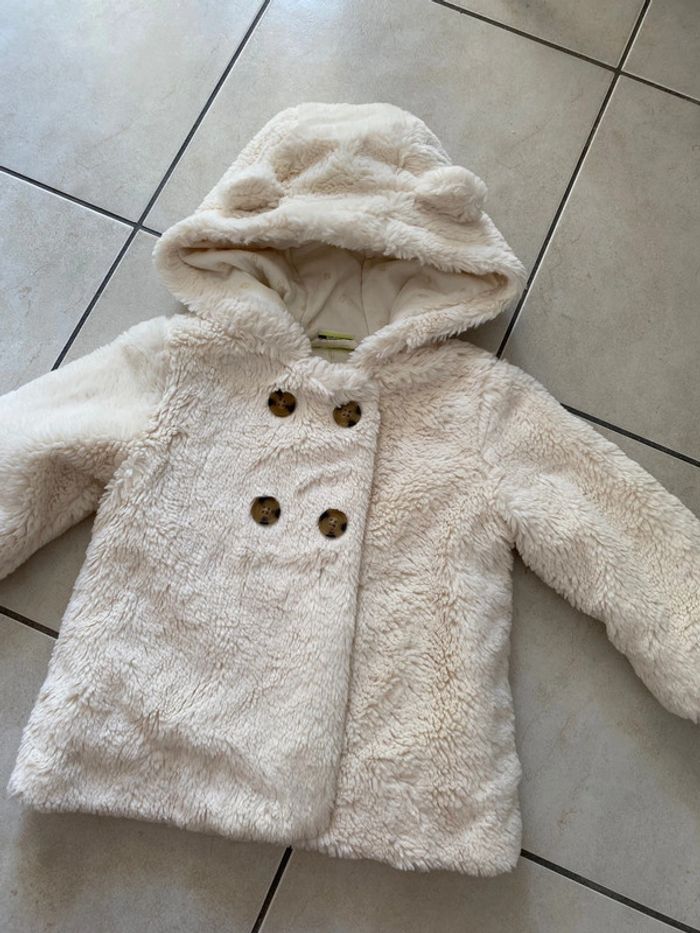Veste fourrure crème fille 23 mois - photo numéro 7