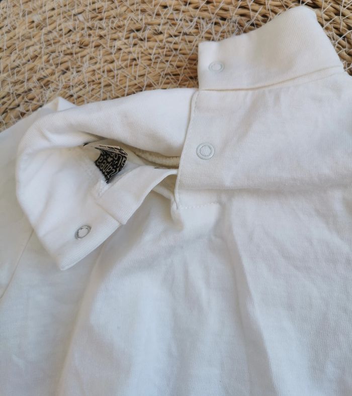 Tee-shirt col roulé 👣 lot de 2, blanc, tape à l'œil, 6mois - photo numéro 6