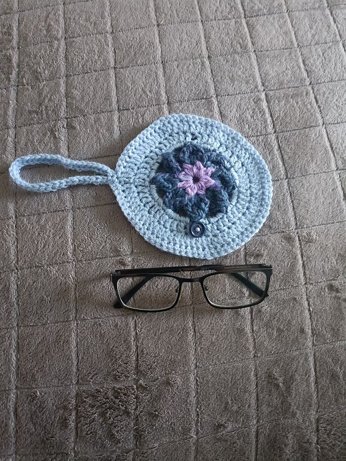 🎀 Sublime étui de lunettes - pièce unique faite main🎀 - photo numéro 3