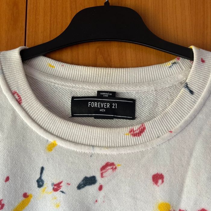 Pull blanc avec imprimé M - photo numéro 4
