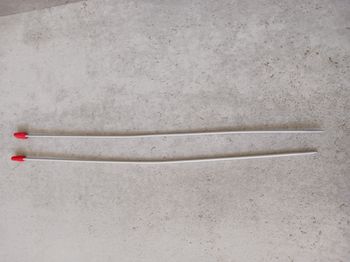 Aiguilles à tricoter n° 3 longueur 30 cm grise