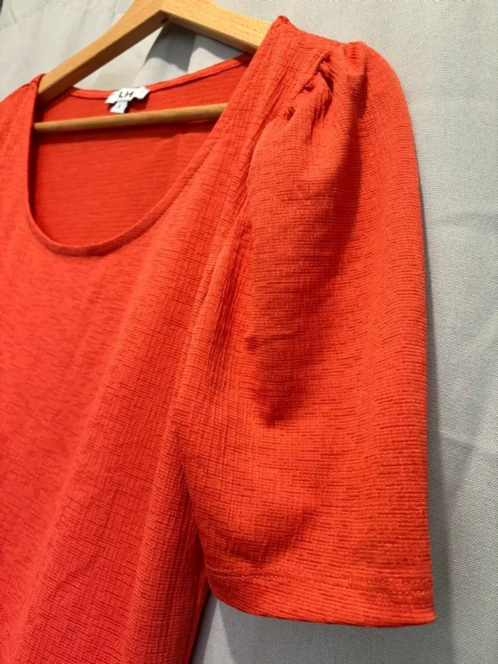 T-shirt corail S - photo numéro 4