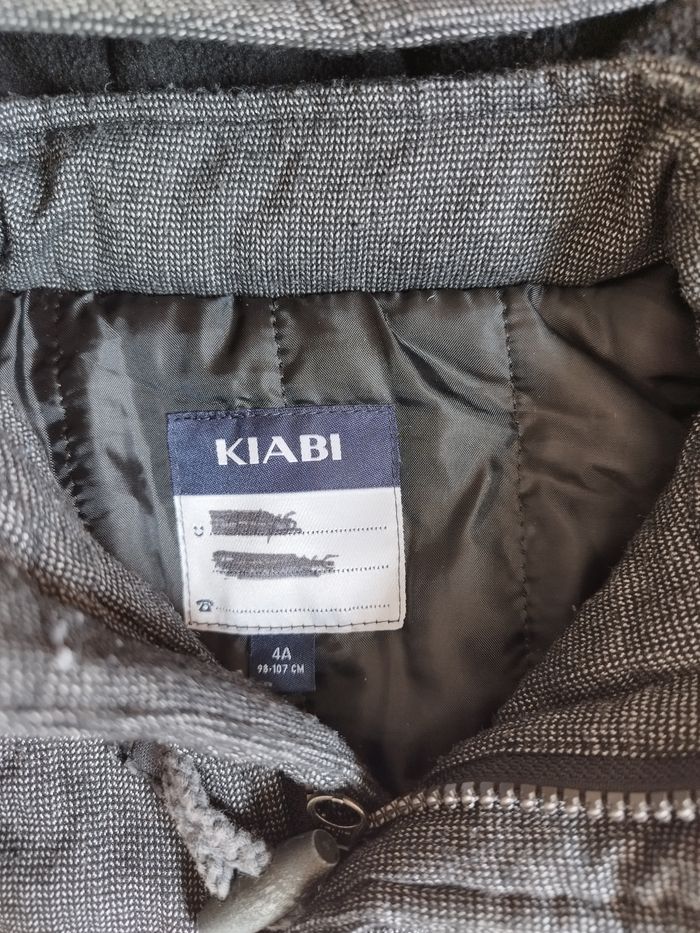 Manteau long avec capuche gris garçon 4 ans Kiabi - photo numéro 3