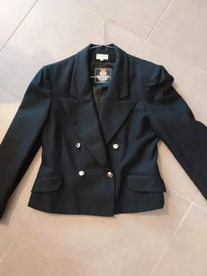 Veste noire en laine Daniel D T38/40 - photo numéro 2