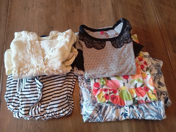 Lot robe manches courtes 2 ans