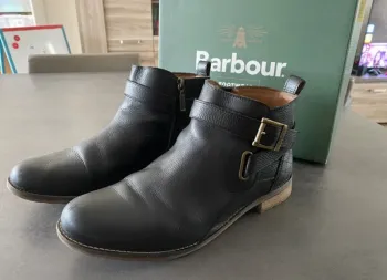 Boots cuir noir Jane Barbour taille 42