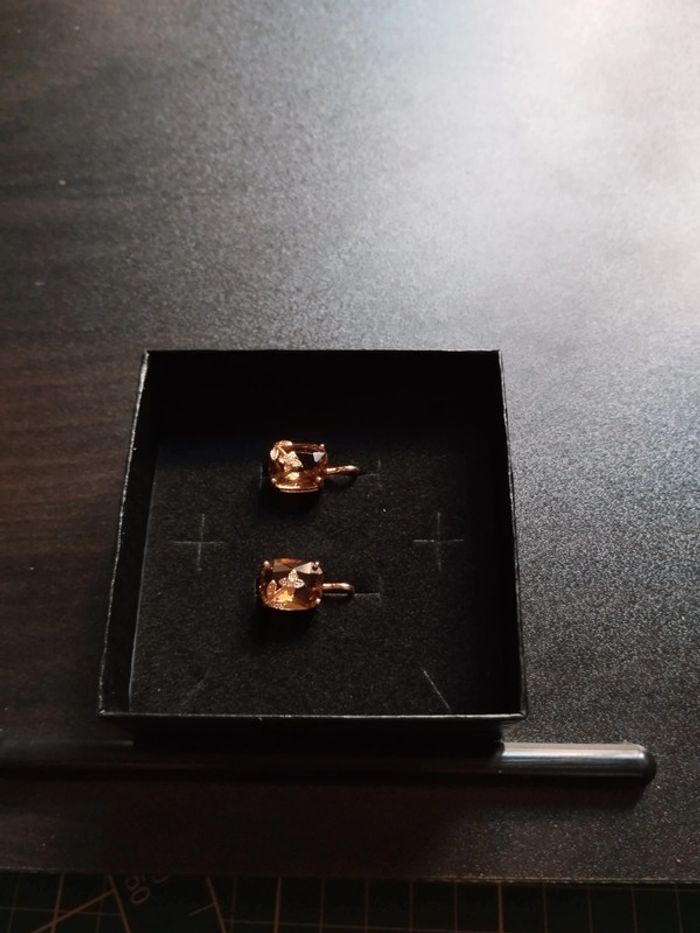 Boucles d'oreilles vintage avec coffret cadeau - photo numéro 2