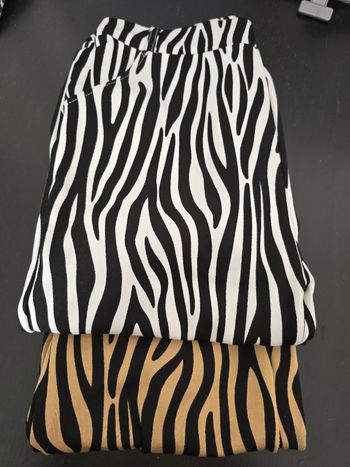 Lot de 2 pantalons zebré 