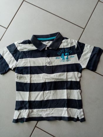 Polos rayé manches courtes