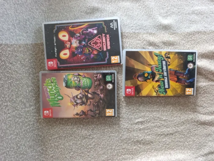 Lot de trois jeux switch