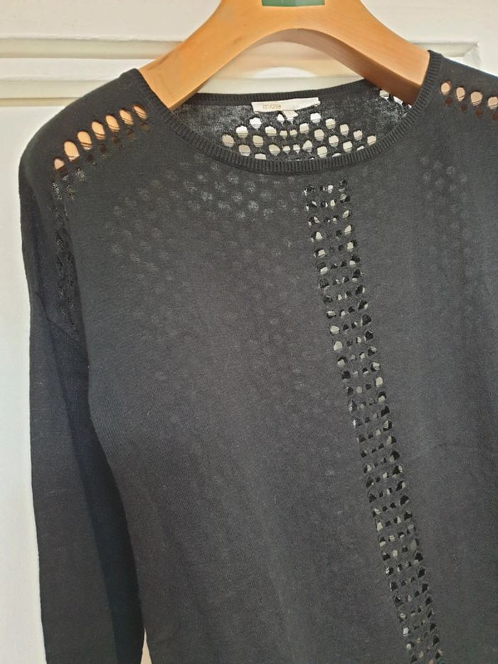 Haut Top Blouse Lin Coton Maje Taille 1 - photo numéro 3