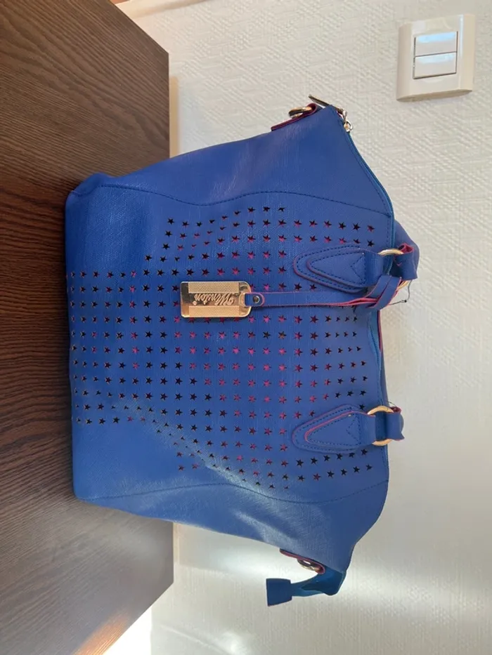 Sac à main bleu roi
