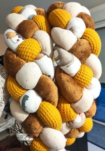 Tresse de lit fine en 4 épis de 2m50- safari en folie 