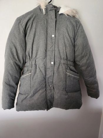 Manteau chaud intérieur polaire Gemo 12 ans en excellent état avec capuche