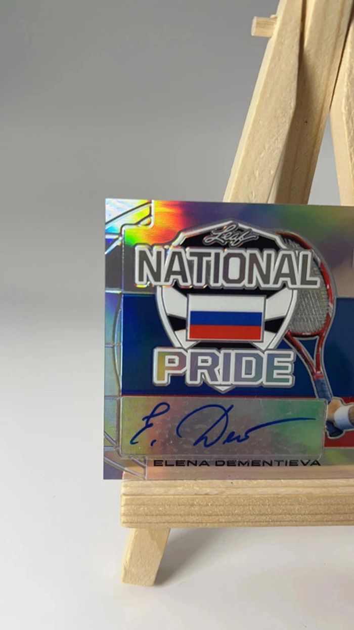 2016 Leaf Metal Tennis National Pride #NPED1 Elena Dementieva voiture - photo numéro 2