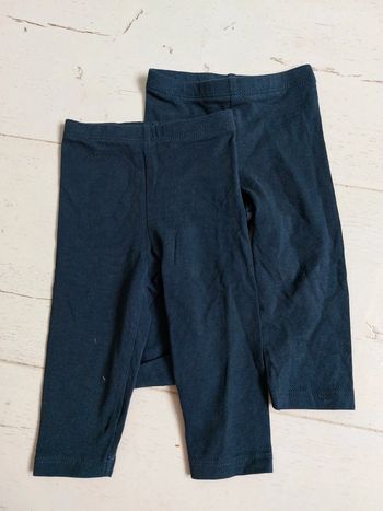 Lot de 2 legging marine tape a l'œil Taille 6 mois