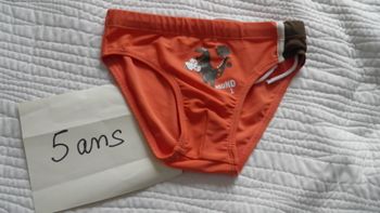 Maillot de bain orange 5 ans Nabaiji
