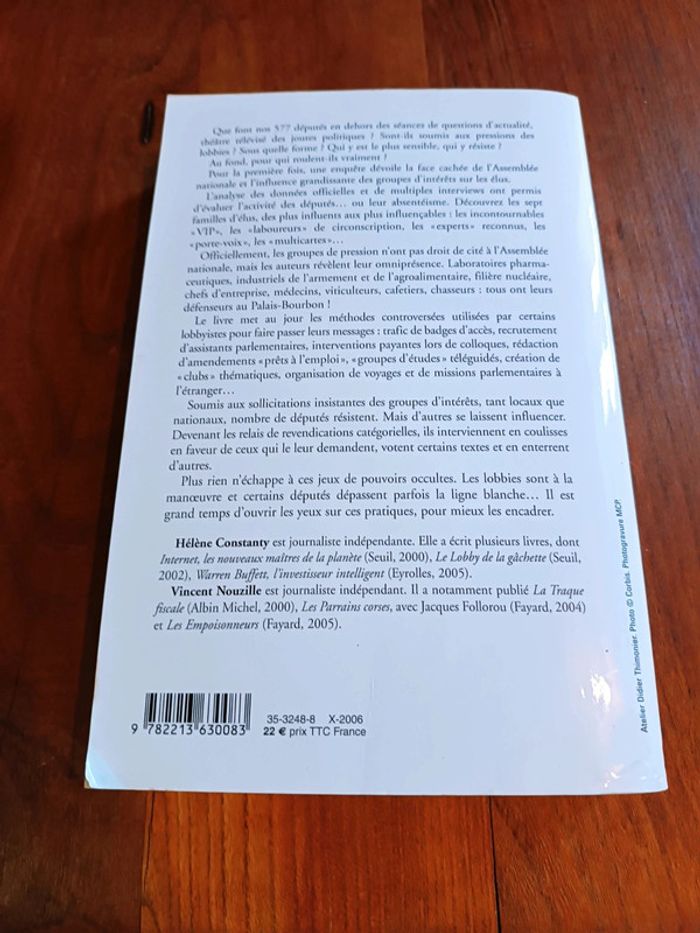 Députés sous influence - photo numéro 2