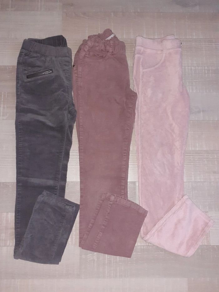 Lot de 3 pantalons velours hiver 12 ans