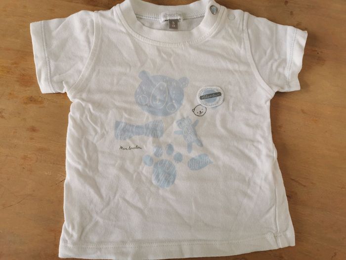 Tee shirt MC coton ourson absorba