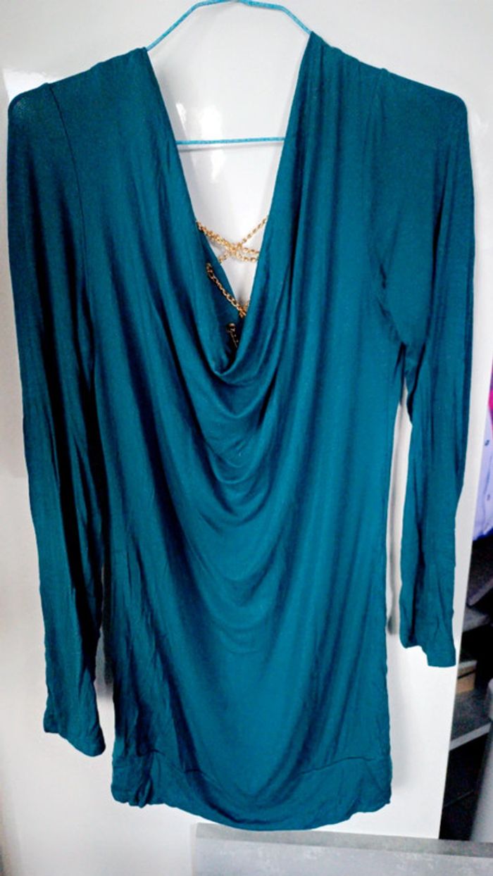 🌺 TSHIRT manches longues chaînes dos - photo numéro 2