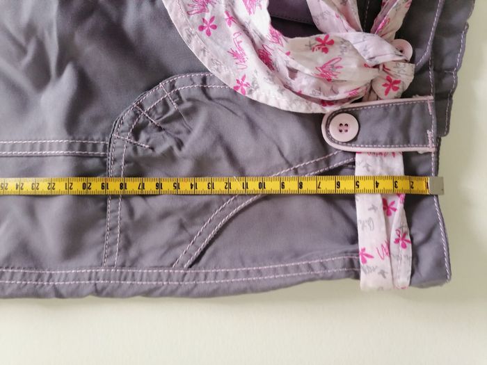 Pantalon fille gris et rose multipoches - photo numéro 9