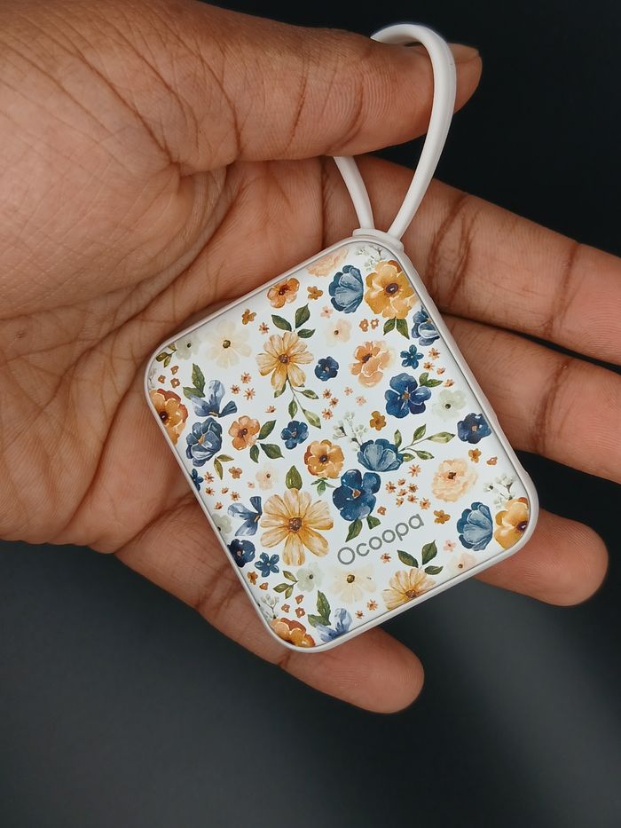 🔥Duo Chauffe-Mains Rechargeables Ocoopa - Motif Fleuri 🌸