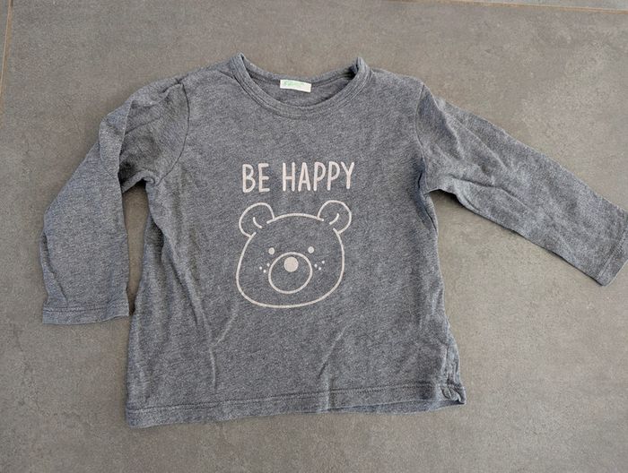 đ Lot 5 tee-shirts manches longues â 12 mois â Benetton, Vertbaudet, Orchestra, Smiley - TBE - photo numĂ©ro 13