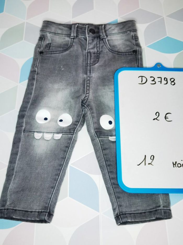 D3798 - jeans garçon 12 mois - photo numéro 3