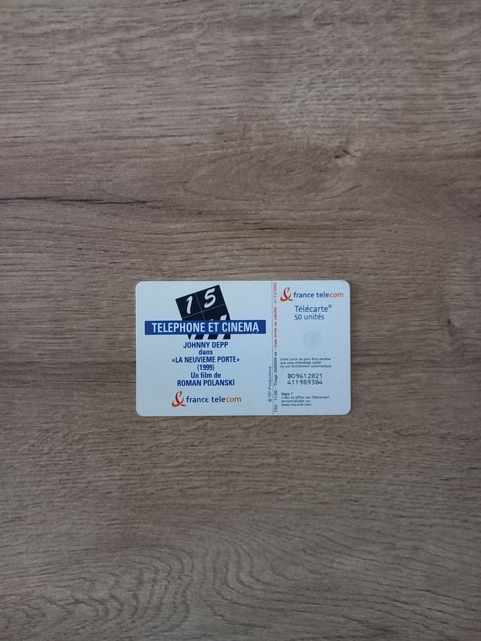 Telecarte " Johnny Depp " - photo numéro 2