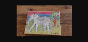 Puzzle bois Ti'moun fabriqué en Aveyron - jeux / jouet