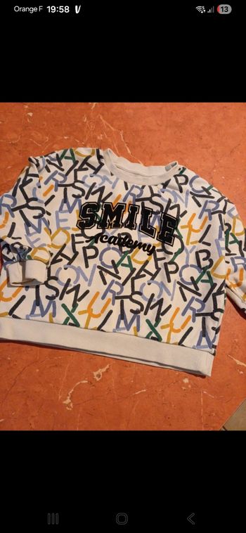 Sweat garçon taille 3 ans