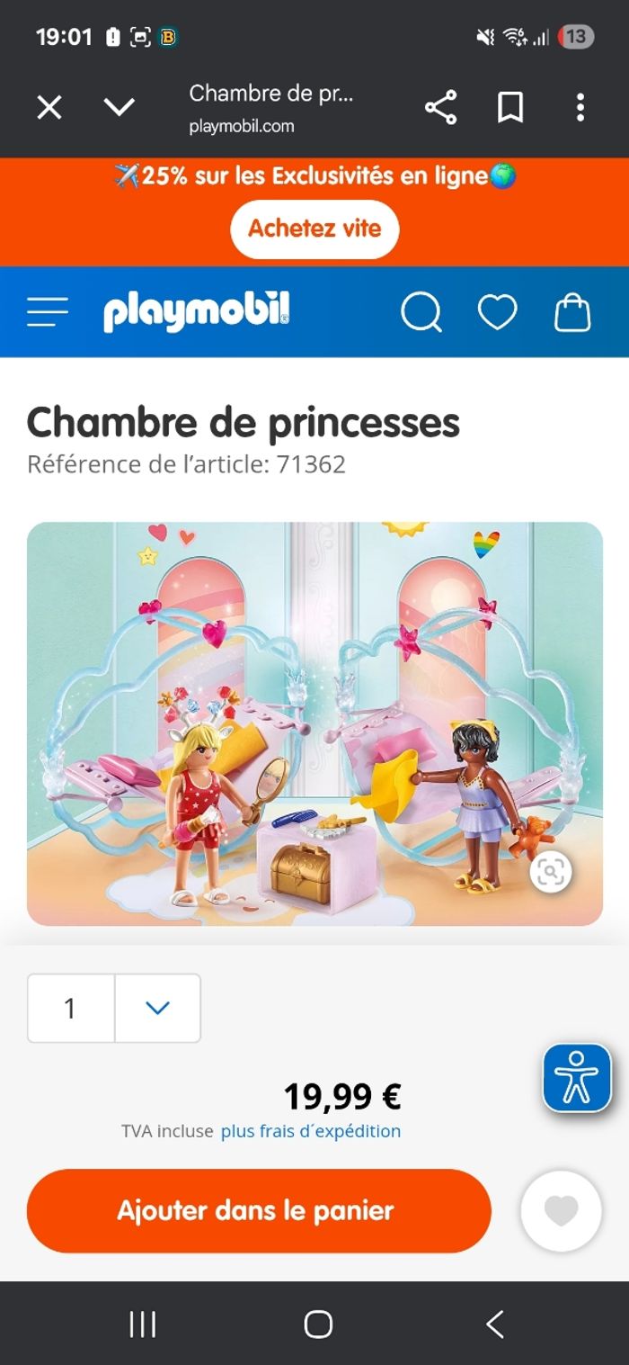Playmobil Chambre de princesses - photo numéro 3