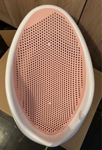 Transat de bain pour bébé rose