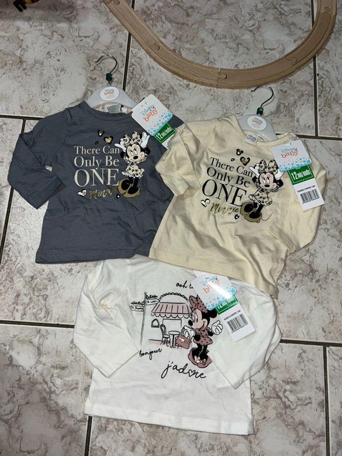 Lot 3 t-shirt Minnie