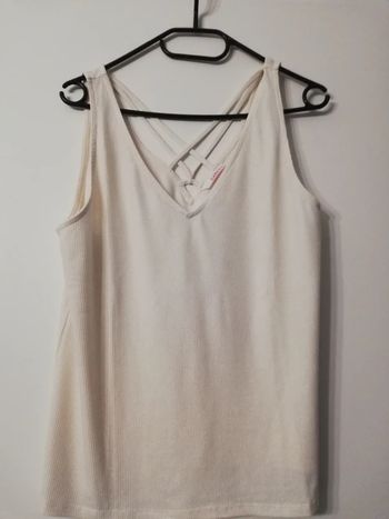 Débardeur Blanc – Camaïeu – Femme – Taille M (38)