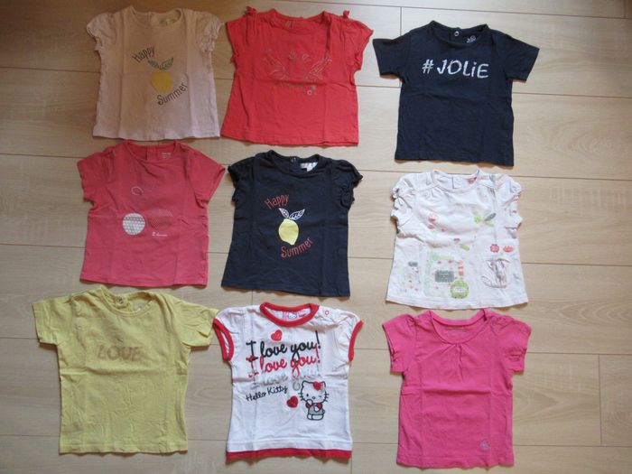 Lot de 83 vêtements fille 12 mois / 1 an printemps / été (robe, short, combi-short, bodie, pyjama) - photo numéro 6