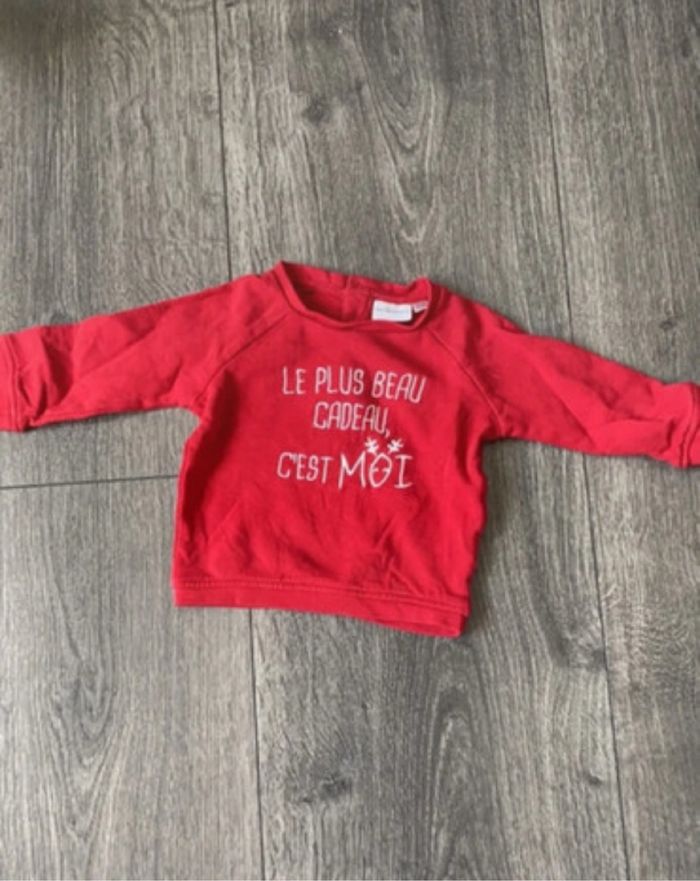 Sweat sans capuche Verbaudet taille 12 mois