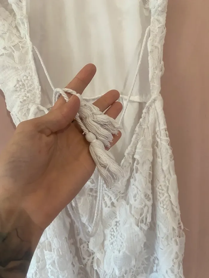 Robe blanche dentelle shein - photo numéro 5