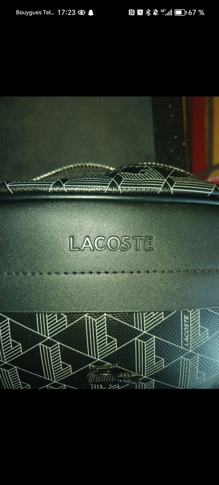 Sacoche lacoste noire neuve - photo numéro 7